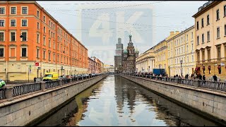 Autumn in the center Walking Tour in Saint Petersburg №406 [upl. by Amalbergas531]