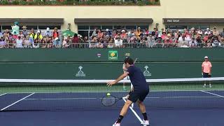 GOAT Roger Federer Practicing with Diego Schwartzman Clip 5 [upl. by Ellertnom]