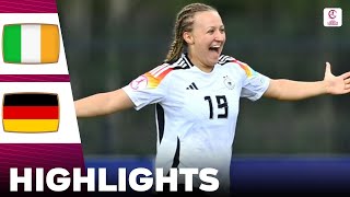 Germany vs Ireland  Highlights  U19 Womens European Championship 18072024 [upl. by Atinat]