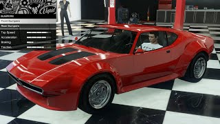 GTA 5  Past DLC Vehicle Customization  Lampadati Viseris DeTomaso Pantera GT5 [upl. by Acsehcnarf480]