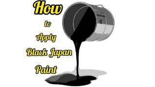 How to Apply Black Japan Paint  on the Plywood [upl. by Saxe]