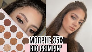 MORPHE 35X BIG PRIMPIN PALETTE REVIEW  TUTORIAL [upl. by Idihsar]