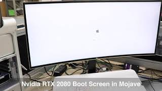 Nvidia RTX 2080 boot screen in Mac Pro 51 [upl. by Oralee]