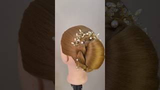 Easy And Beautiful Bun Hairstyle ✨💕 [upl. by Golightly844]