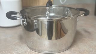 Up close look at the AOSION 6 Quart Stainless Steel Stockpot with Deep Fryer Basket [upl. by Nylissej]