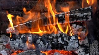 Fireplace 12 HOURS Ultra HD 4K  Crackling Fireplace with Golden Flames amp Burning Logs Sounds [upl. by Roede]