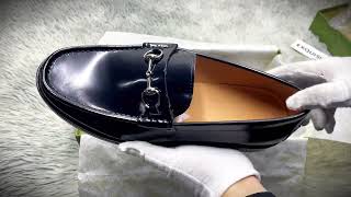 2024 Christmas Gift Real VS Fake Gucci Horsebit Loafers unboxing checking [upl. by Clari923]