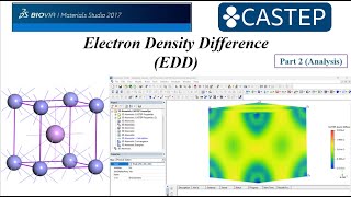 How to run electron density difference EDD of a compound  Part 02  Materials studio CASTEP [upl. by Honora]