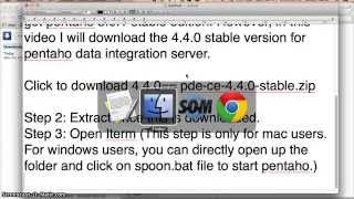 Pentaho CE Data IntegrationSpoon Download and Install Tutorial [upl. by Miyasawa934]