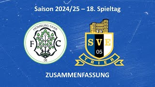 SVETV FC 08 Homburg vs Eintracht Trier  Highlights 18 Spieltag Saison 2425 [upl. by Sherrie]