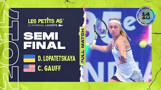 Les Petits As 2017  Girls Semifinal  Dasha Lopatetskaya vs Cori Gauff [upl. by Idisahc]