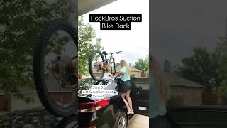 RockBros Suction Bike Rack bikelover mtblife mtb womenempowerment bikerack diy rockbrosbike2266 [upl. by Suiradel]