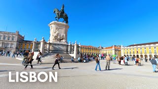 Autumn Day Riverside Walk in Lisbon PORTUGAL 🇵🇹 [upl. by Elatia]