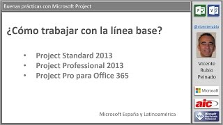 03  ¿Cómo trabajar con la línea base en Project [upl. by Jeminah]