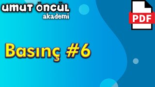 Basınç 6  Sıvı Basıncı  PDF [upl. by Devinna869]