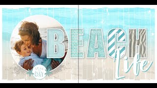 3 Beachpagina layout met lettersjablonen [upl. by Ibrab886]