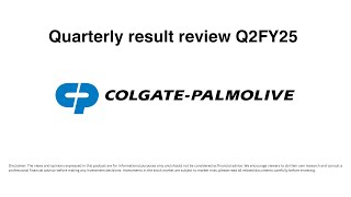 Colgate Palmolive India Limited Q2FY25 [upl. by Honebein716]