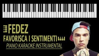 FEDEZ  Favorisca i sentimenti KARAOKE Piano Version [upl. by Funch]