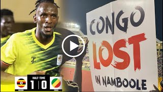 Uganda Cranes Vs Congo Fc First Half Highlights Absu Aziizi Scores 1  0 for Uganda Cranes [upl. by Ahsin982]