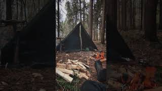 Polish Lavvu Tent  Bushcraft  Lundhags Vandra II [upl. by Lauter362]