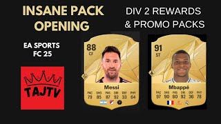 INSANE PACKS TO OPEN DIV 2 REWARDS amp PROMO PACKS EA SPORTS FC25 [upl. by Ogram]