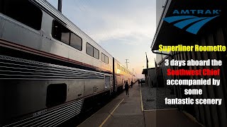 Amtrak Southwest Chief Superliner Roomette Review Chicago to Los Angeles [upl. by Melinda]