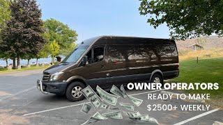 How to make 2500 weekly  Start Expediting as a sprinter owner operator  van life [upl. by Eirak]