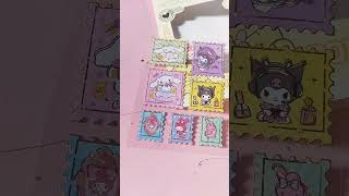 Stiker bentuk perangko gambar sanrio sanrio kuromi shortvideo [upl. by Amarillis495]