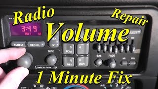 Radio Volume Repair Simple Easy and Fast [upl. by Htebasyle]