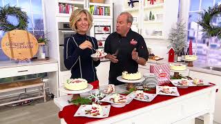 Juniors 325lb Christmas Swirl Cheesecake on QVC [upl. by Otreblif]