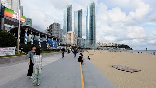 Busan Walk  Haeundae Beach to Gunamro Culture Square [upl. by Millisent613]