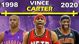 Timeline of VINCE CARTERS CAREER  Vinsanity  Half Man Half Amazing  Air Canada [upl. by Evetta]