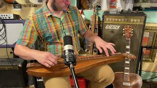 2018 McSpadden 4FTWW teardrop walnut mountain dulcimer [upl. by Anniram]