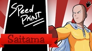 Speed Painting FR quotSaitama from One Punch Manquot [upl. by Galitea]