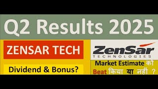 ZENSAR TECHNOLOGIES Q2 results 2025  ZENSAR TECH results  ZENSAR TECHNOLOGIES Share News [upl. by Atnes]