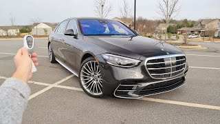 NEW 2022 Mercedes Benz S580 4Matic Sedan Start Up Exhaust Walkaround POV Test Drive and Review [upl. by Salina]