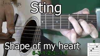 Sting  Shape of my heart урок на гитаре Легко [upl. by Analart]