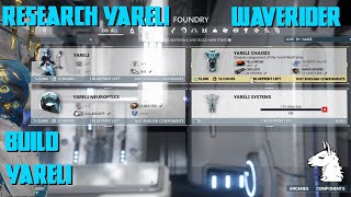 Lets Play Warframe 205 Waverider  Part 7 Research Yareli Parts and Build [upl. by Yenaffit]