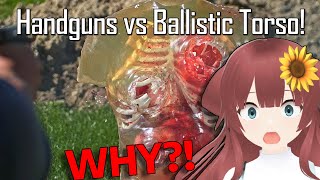 😱THIS IS INSANE😱VTuber Reacts to Handguns VS Ballistic Torso  Ballistic HighSpeed [upl. by Aelam]