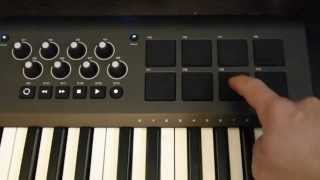 Getting the right sounds on the MAudio Axiom 49 or 61 Mkii Pads [upl. by Aynnek]