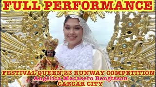 FULL PERFORMANCE OF ANGELICA MACASERO BENGTSSON OF THE CITY OF CARCAR FESTIVAL QUEEN ‘23 RUNWAY [upl. by Goran]