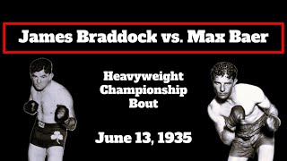 James J Braddock vs Max Baer 1935  The Essential Fighting Footage [upl. by Itsirc640]