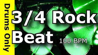 34 Drum Track  Rock 100 BPM [upl. by Atteiram]