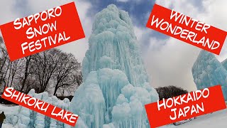 Sapporo Hokkaido Snow Festival Winter Wonderland  Shikotsu Lake Ice Festival Travel Destination [upl. by Redmund]