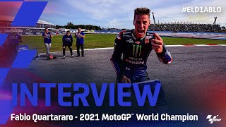 Fabio Quartararo MotoGP™ World Champion Interview [upl. by Nylireg247]