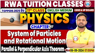 Class 11 Physics Chapter 7  System of Particles and Rotational Motion  Physics By Shivendu Sir [upl. by Lamaj]