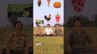 Three cute brothers vs eating biscuit icecream burger jalebi amp insect hen vfx magic videoshort [upl. by Katusha]