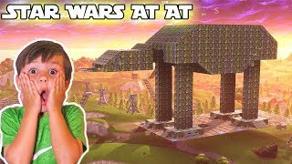 Fortnite Playground We Built an Epic Star Wars AT AT  DavidsTV [upl. by Py671]