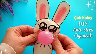 SAKIZ ÅžÄ°ÅžÄ°REN TAVÅžAN ðŸ° A4 KAÄžIDIN VE BALONUN VARSA YETERâ—ðŸ¤©ANTÄ°STRES OYUNCAK YAPIMI ðŸ¤© DIY [upl. by Ahsinar]