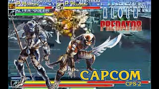 Alien Vs Predator Arcade hardest Predator Warrior and Hunter no death Playthrough [upl. by Odelet]